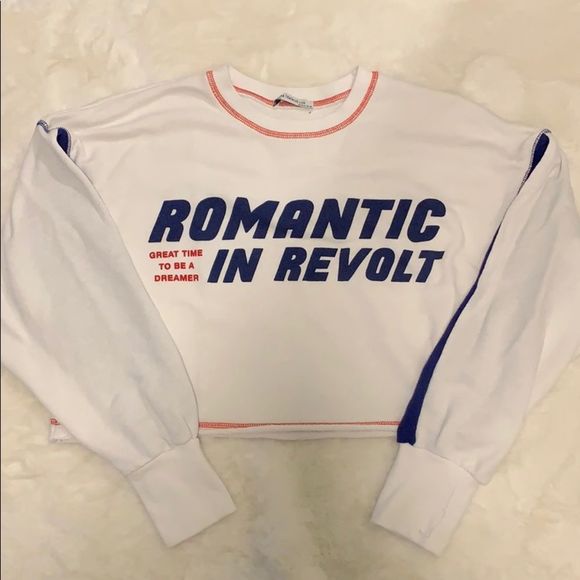 Zara cropped sweatshirt size S - Picture 3 of 9